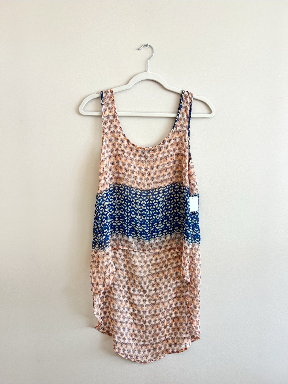 NWT Semi Sheer Tank Top